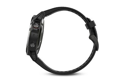Montre sport GARMIN Fenix 5 HR, Gray (bracelet noir)