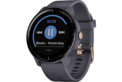 Montre sport GARMIN Vivoactive 3 music bleu granit et rose