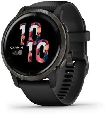 Montre sport GARMIN Venu 2 Grey avec bracelet noir