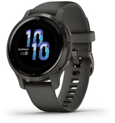 Montre sport GARMIN Venu 2S Grey avec bracelet gris fonce