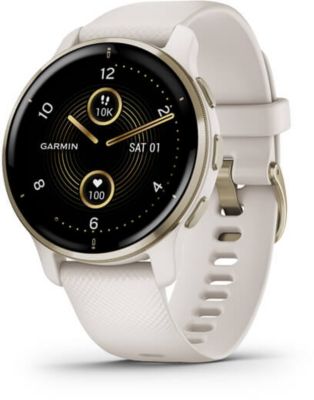 Montre sport GARMIN Venu 2 Plus Cream Gold bracelet Ivoire Reconditionné