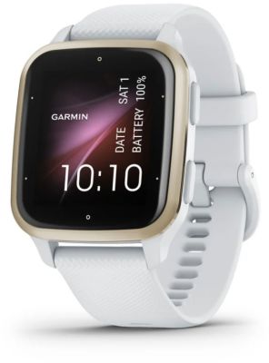 Montre sport GARMIN Venu 2S Rose Gold avec bracelet blanc