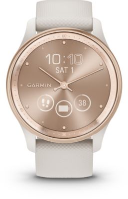 Montre Santé Garmin Vivomove Trend Silicone Blanc