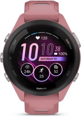 Montre connectée GARMIN Forerunner 265S Music Rose / GRIS AMOLED GPS LIVE TRACK