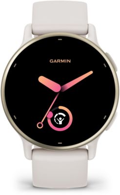 Montre sport GARMIN Venu 2S Rose Gold avec bracelet blanc