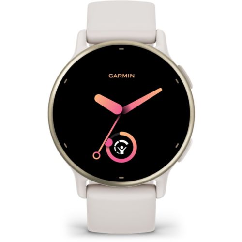 Montre sport GARMIN Vivoactive 5 Cream gold bracelet ivoire