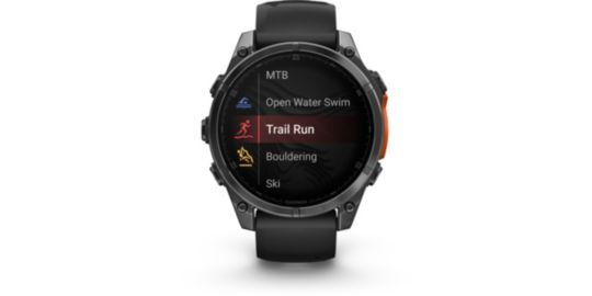 Montre sport GARMIN Fenix 8 47mm silver avec bracelet gris
