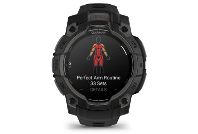 Montre sport GARMIN Instinct3 Amoled 45mm Noir Bracelet noir