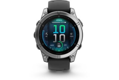 Montre sport GARMIN Fenix E 47mm Acier inox bracelet gris