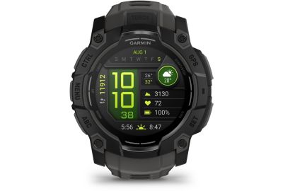 Montre sport GARMIN Instinct3 Amoled 50mm Noir Bracelet gris