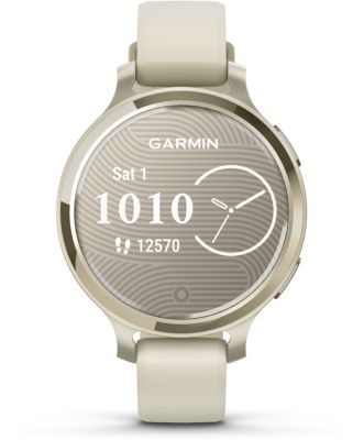 Montre Sport Garmin Lily 2 Active Lunar Gold Silicone Blanc