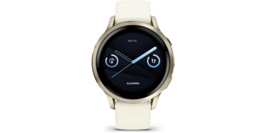 Montre sport GARMIN Venu 4 Beige/Lunar Or Silicone ivoir41mm