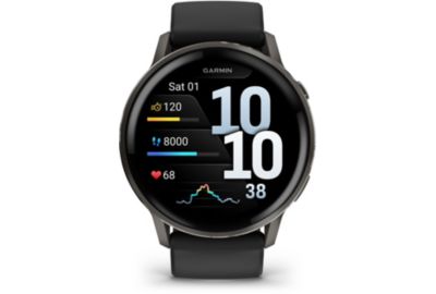 Montre sport GARMIN Venu 4 Noir/Gris Silicone noir 45mm