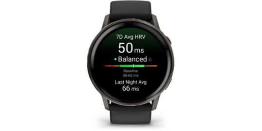 Montre sport GARMIN Venu 4 Noir/Gris Silicone noir 45mm