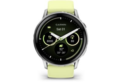 Montre sport GARMIN Venu 4 Gris/Silver Silicone Jaune 45mm
