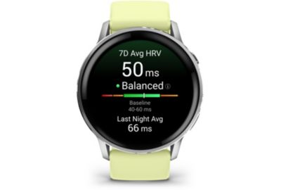 Montre sport GARMIN Venu 4 Gris/Silver Silicone Jaune 45mm