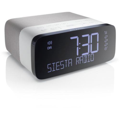Radio-réveil DAB+ FM Pure Siesta Charge Noir avec charge sans fil - Radio