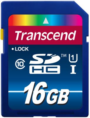Carte SD TRANSCEND Carte 16Go SDHC Classe10 UHS-I
