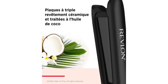Lisseur REVLON Smoothstay 25mm infusé à l'huile de coco