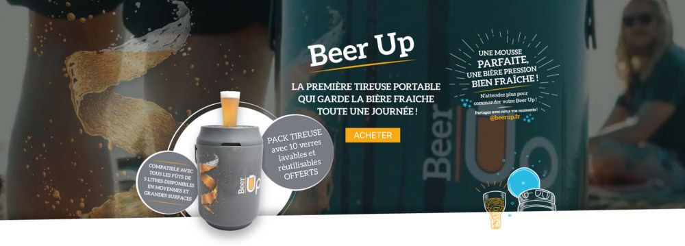 Pack Beer Up Standard - Tireuse portable et 10 verres