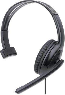 Micro-casque MANHATTAN Mono supra auriculaire - Léger - USB-A