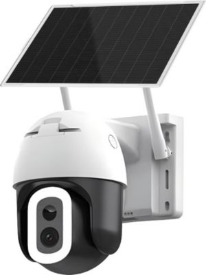 Caméra de sécurité KYF WiFi Solaire rotative 4MP, LED 800lm