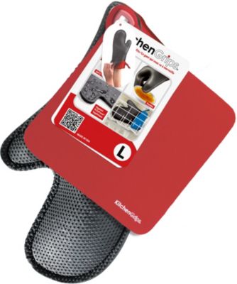 Set Gant et Manique KITCHEN GRIPS à four + manique Rouge en FLXAPrene