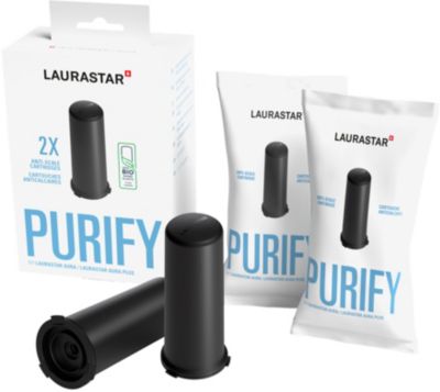 Cartouche anticalcaire LAURASTAR duopack pour nettoyeur vapeur Aura