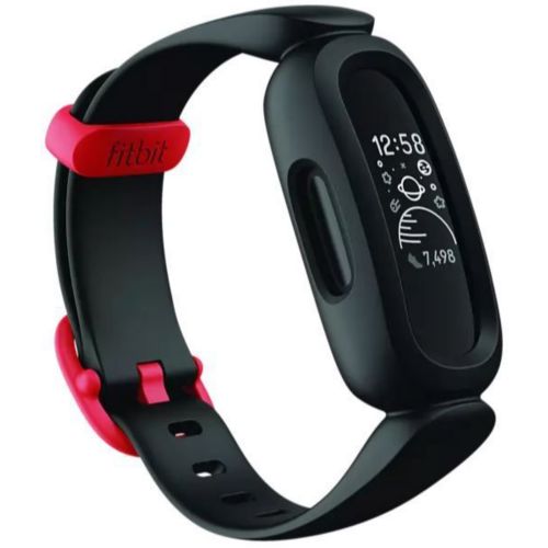 Bracelet connect FITBIT Ace 3 noir et rouge sport Boulanger