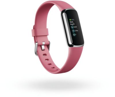 Bracelet connecté FITBIT Luxe platine orchidee