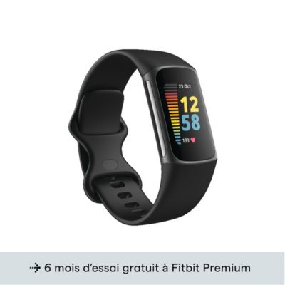 Bracelet connecté GARMIN Vivosmart 4 noir/grey S/M