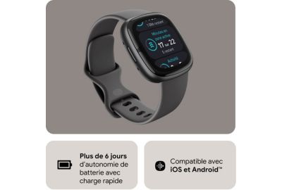 Montre sport FITBIT Sense 2 Aluminium Gr