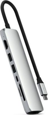 Hub SATECHI Slim 7-in-1 Ethernet Power Delivery 100W