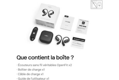 Ecouteur SHOKZ OpenFit Noir