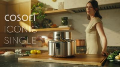 Voir la vidéo pour Friteuse sans huile COSORI ICONIC? Single -  6,2 L, connecté