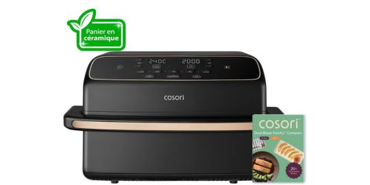 Friteuse sans huile COSORI Dual Blaze Twinfry Compact 8.6-L KAAPAFC