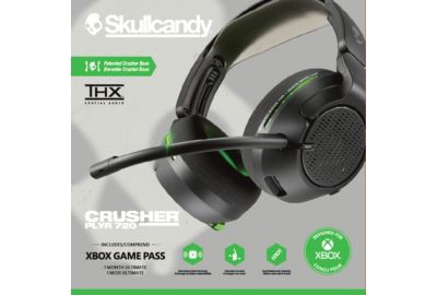 Casque gamer SKULLCANDY CRUSHER PLYR 720 XBOX BLACK GREEN