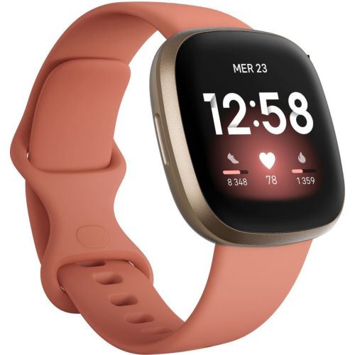 Montre sport FITBIT Versa 3 Or et Argile Boulanger