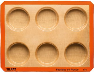 Moule à tartelette SILPAT 6 grands ronds by Maison Demarle