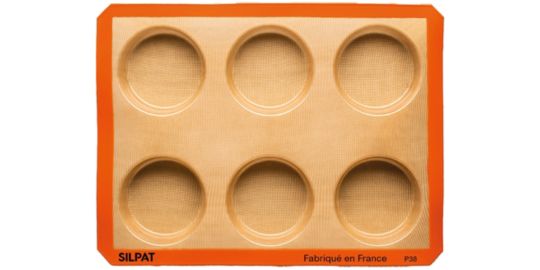 Moule à tartelette SILPAT 6 grands ronds by Maison Demarle