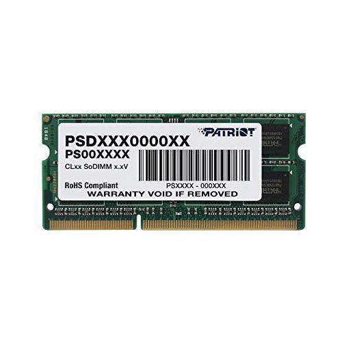 Mémoire PC PATRIOT Barrette mémoire RAM SODIMM DDR3L 4096Mo