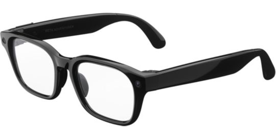 Lunettes connectées META Adventurer Noir classique, Verres Trans