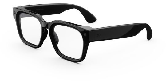 Lunettes connectées META Fury Classic noire Verres Transitions gr