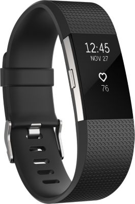 Bracelet connecté FITBIT Charge 2 black silver L