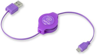 Câble micro USB RETRAK Universel Micro USB Violet 1m