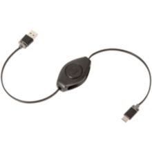 Câble USB C RETRAK USB C - USB A Noir