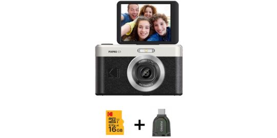 Appareil photo Compact KODAK Pixpro C1 Black + Micro SD 16Go