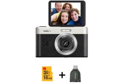 Appareil photo Compact KODAK Pixpro C1 Black + Micro SD 16Go