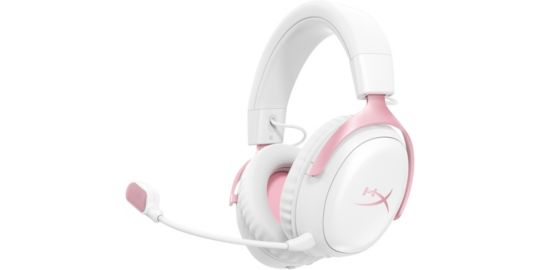 Casque gamer HYPERX Cloud III S Wireless White Pink