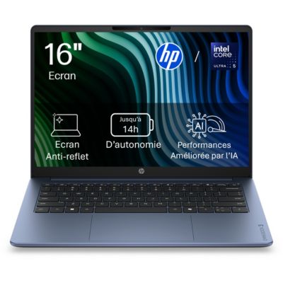 Location Ordinateur portable HP 16-bu0035nfx 16 Intel Core Ultra 5 225U 16 Go RAM DDR5 512 Go